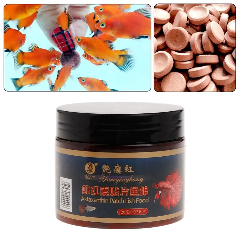 Aquarium Fish Vitamin - Astaxanthin Aquarium Fish Tank Tablet Pills