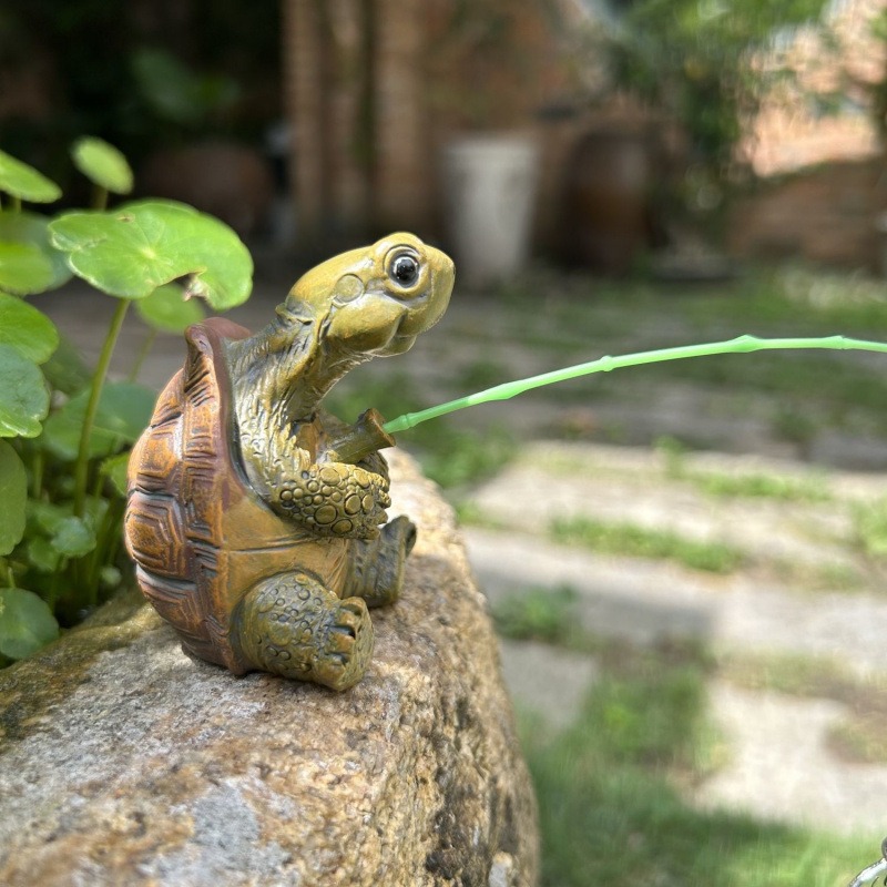 Aquarium Fish Breeding - Turtle fishing fish tank aquarium decoration