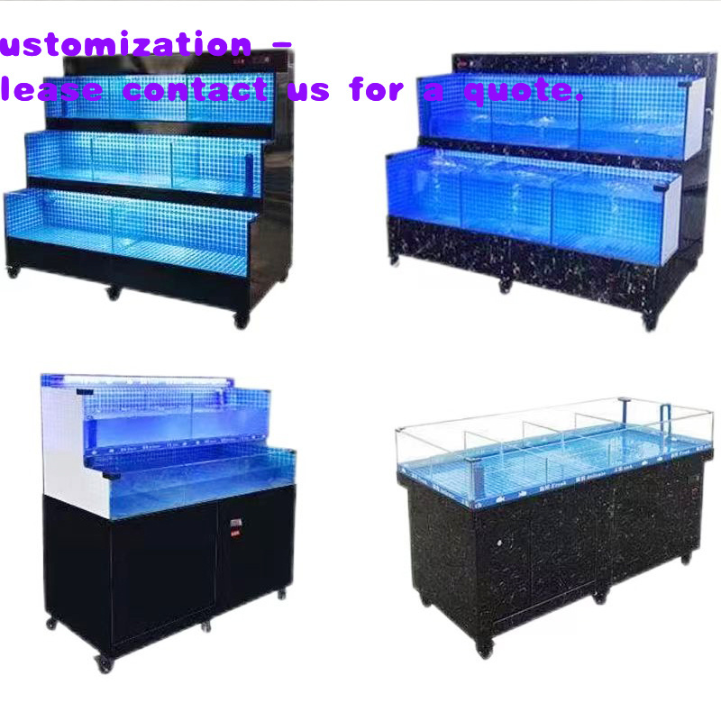 Aquarium Fish Restaurant - custom.Custom Black Rectangle Fish Lobster Live