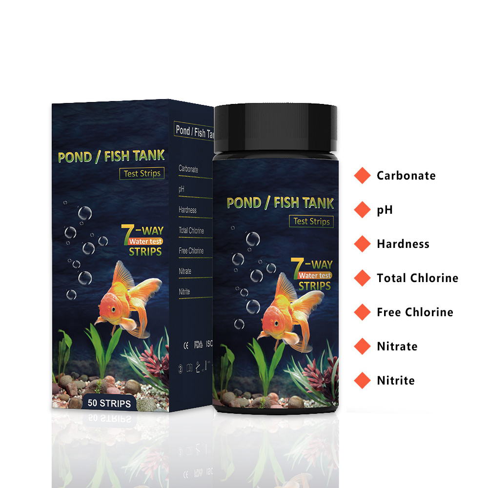 Aquarium Test Kit - 7 in 1 Aquarium Test Strips,