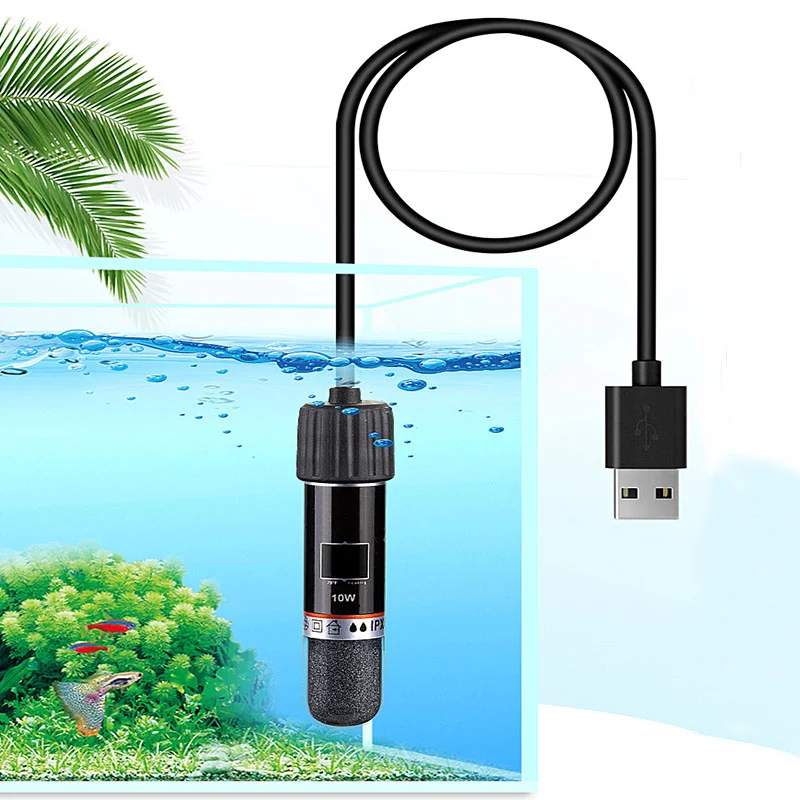Aquarium Heater Submersible - USB Mini Aquarium heating rod for