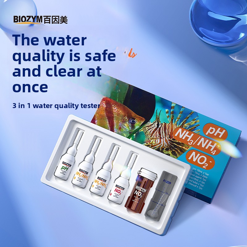 Aquarium Test Kit - BIOZYM Aquarium Test Kit-Nitrite/PH/Ammonia Water Quality