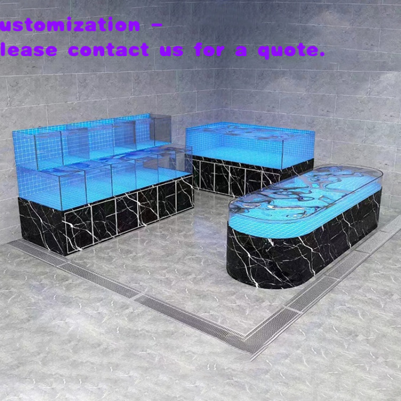 Aquarium Fish Restaurant - custom.China Factory Commercial Glass Aquarium Live