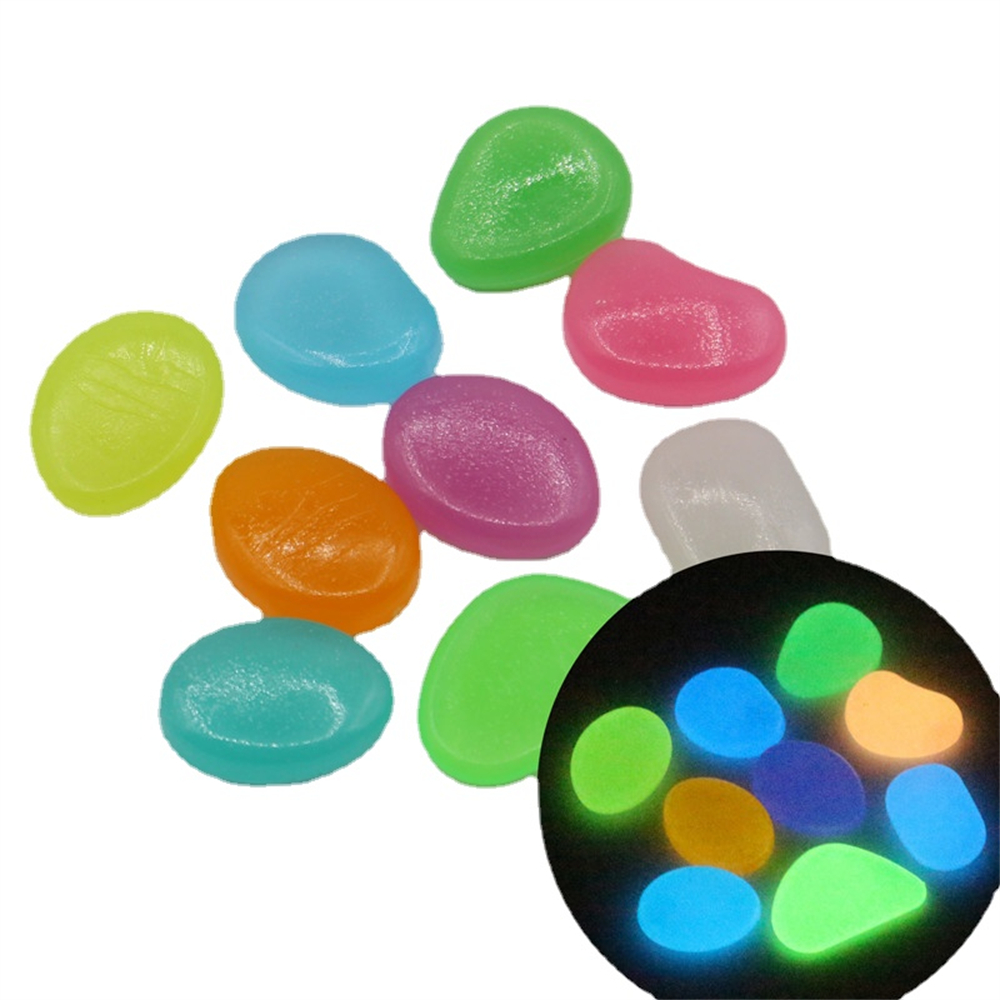 Aquarium Fish Breeding - 50pcs Luminous Stone Fluorescent Gravel Pebbles