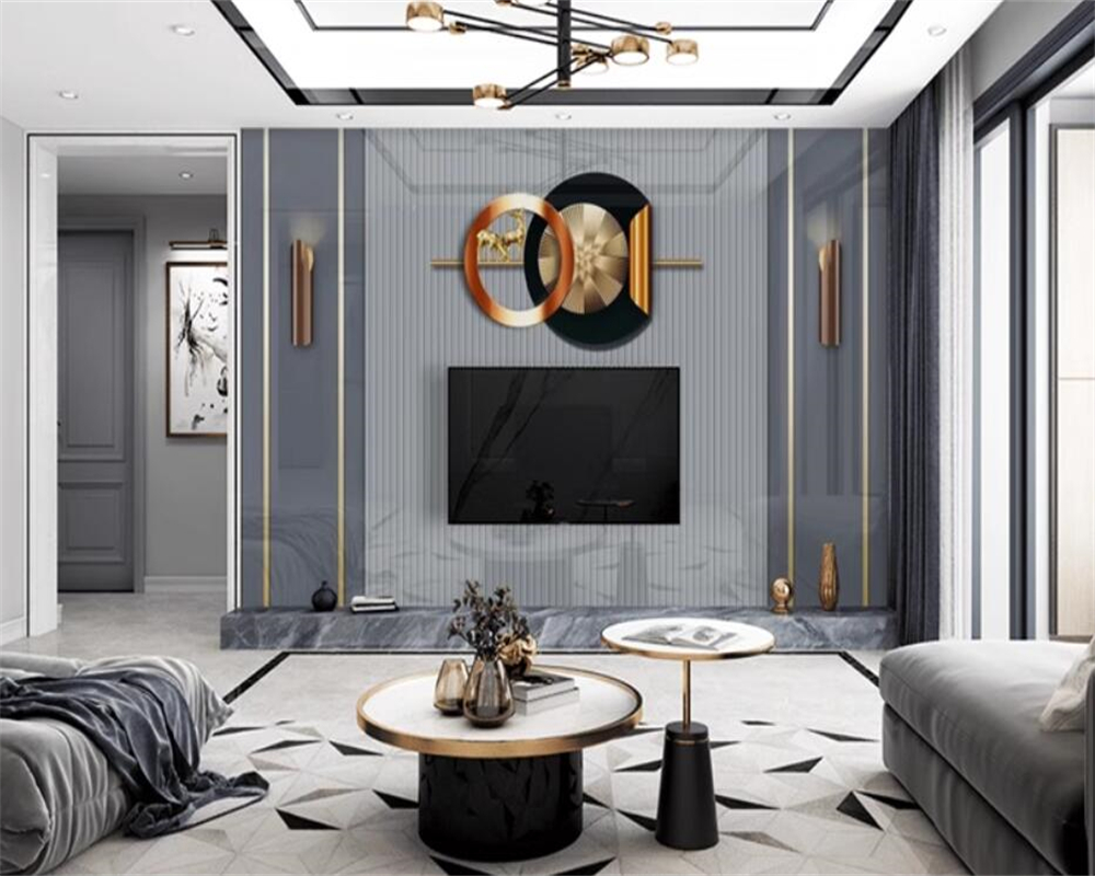 Background Film 3D - beibehang Customized three-dimensional modern minimalist luxury