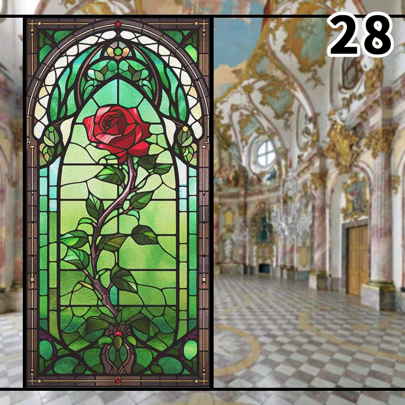 Colorful 3D Rose Design Staine - Background Film 3D recension och pris