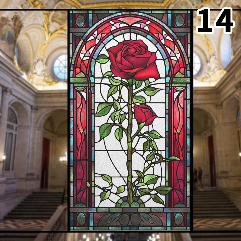 Colorful 3D Rose Design Staine - Background Film 3D recension och pris