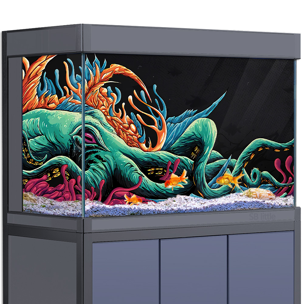 Aquarium Background Sticker -  - Aquarium Fish Monster recension och pris
