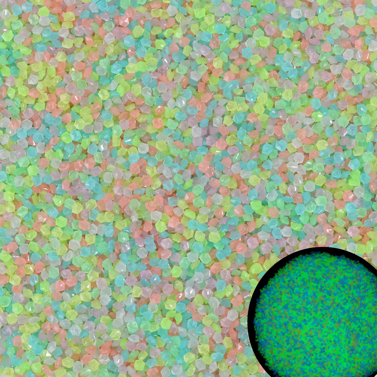 1000Pcs Luminous Sand Glow In  - Aquarium Fish Breeding recension och pris