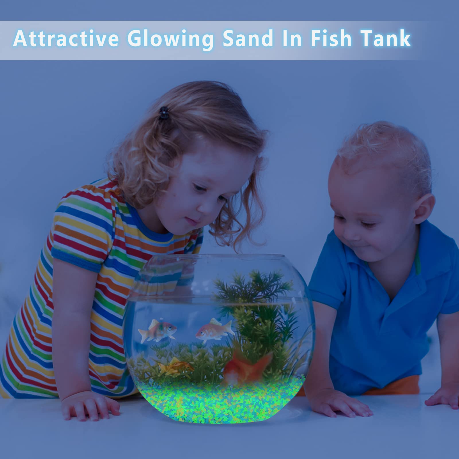 1000Pcs Luminous Sand Glow In  - Aquarium Fish Breeding recension och pris