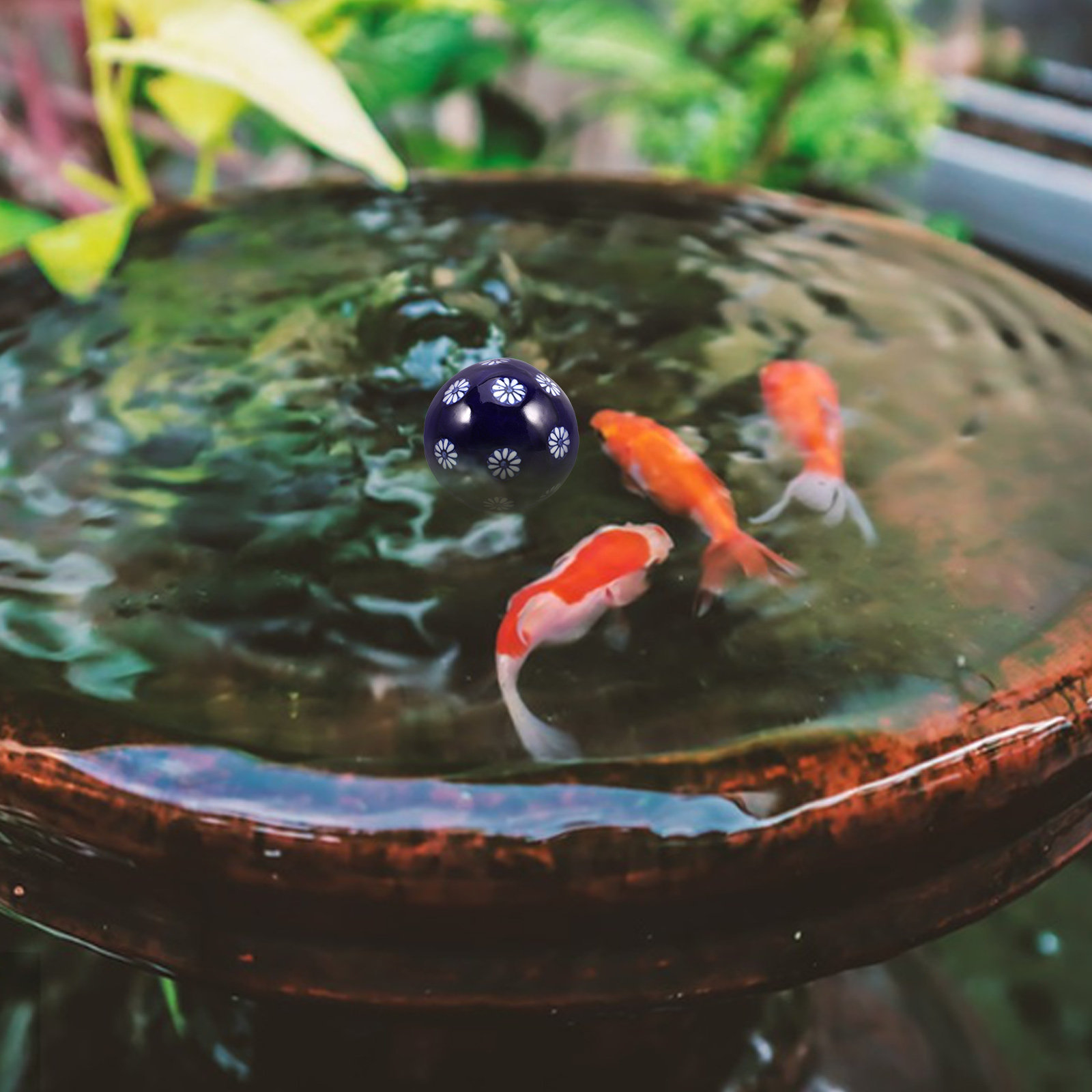 Ceramic Floating Pond Ball Art - Aquarium Fish Ball recension och pris
