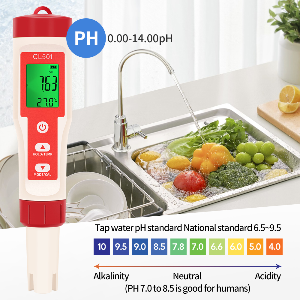 PH/CL2/H2/ORP/Temperature Mete - Aquarium Test Kit recension och pris