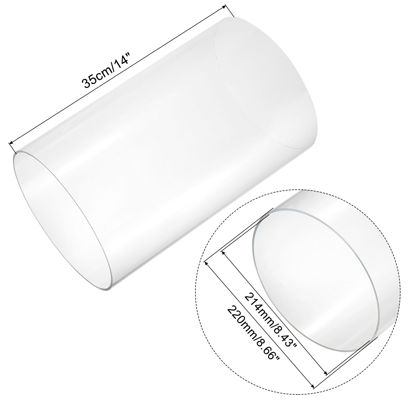 350mm Transparent Acrylic Aqua - Aquarium Fish Breeding recension och pris