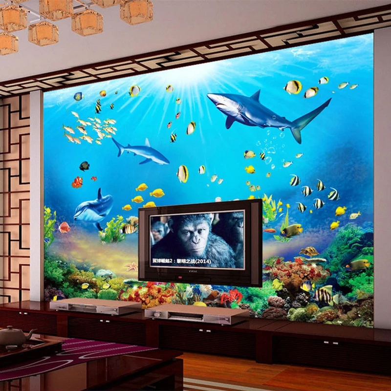 Customized Wallpaper HD Underw - Aquarium Fish Restaurant recension och pris