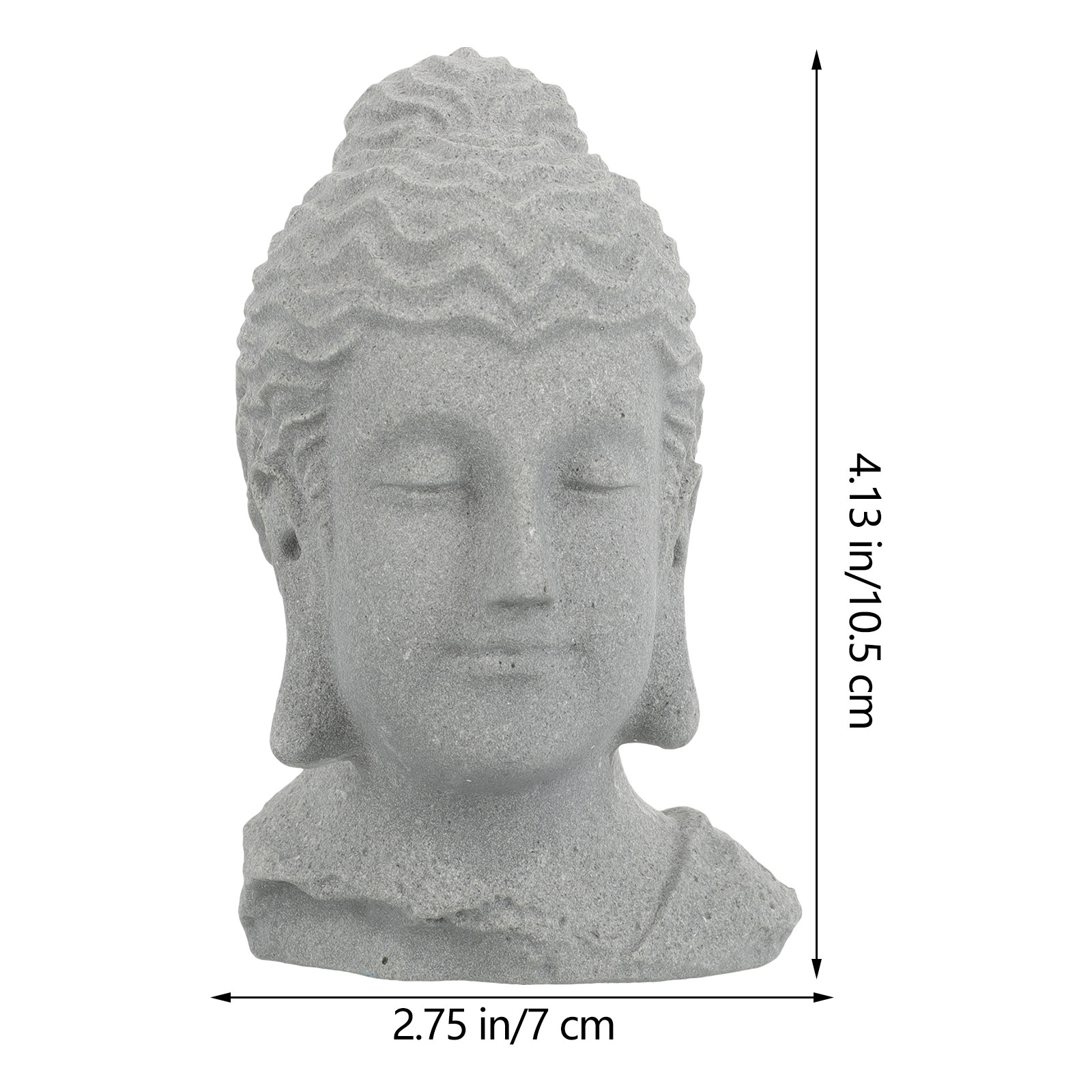 Meditating Buddha Head Statue  - Aquarium Fish In recension och pris