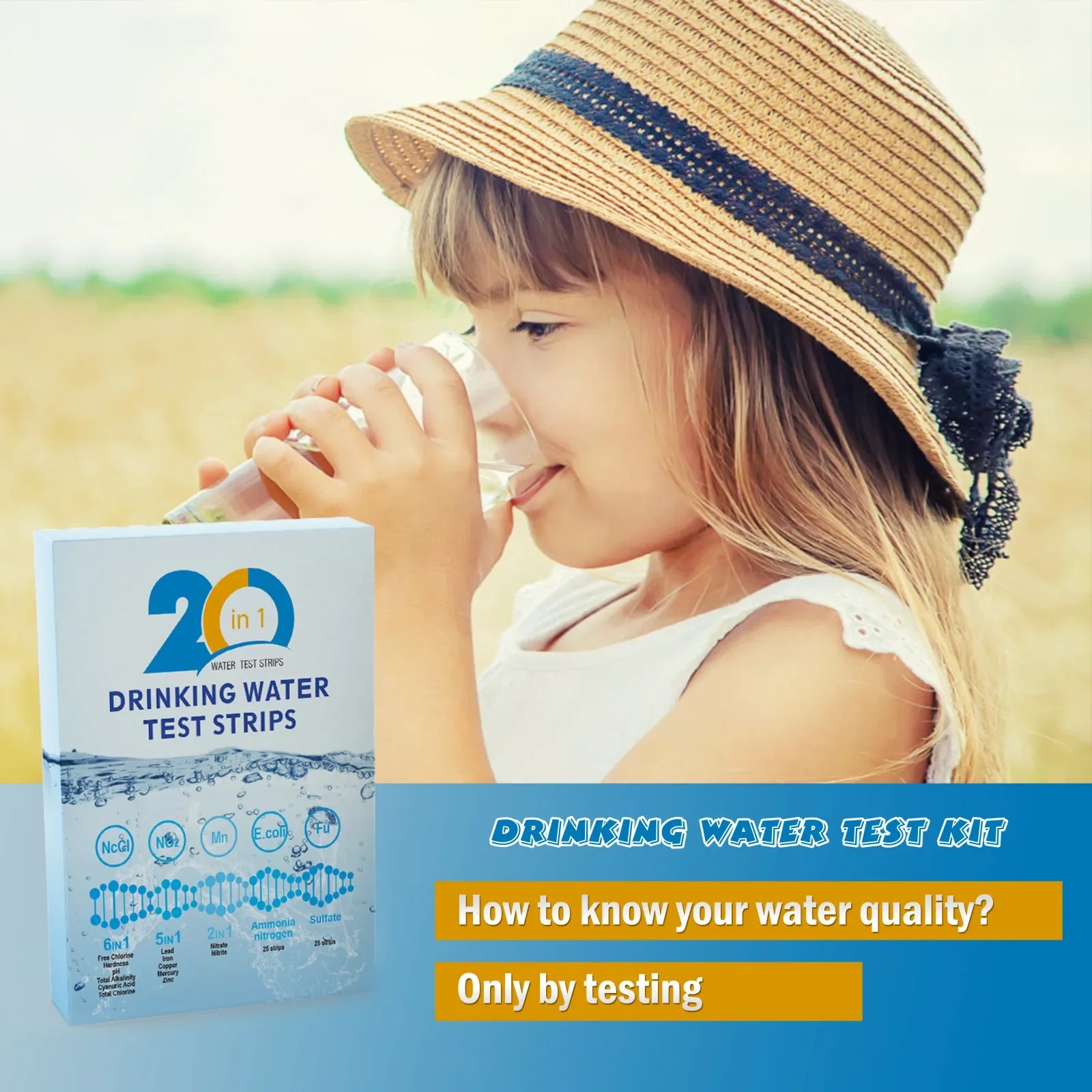YAGO 20 in 1 Water Test Strips - Aquarium Test Kit recension och pris