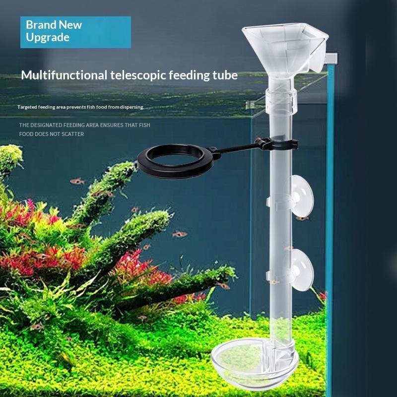 Telescopic Fish Tank Feeding T - Aquarium Fish Vitamin recension och pris