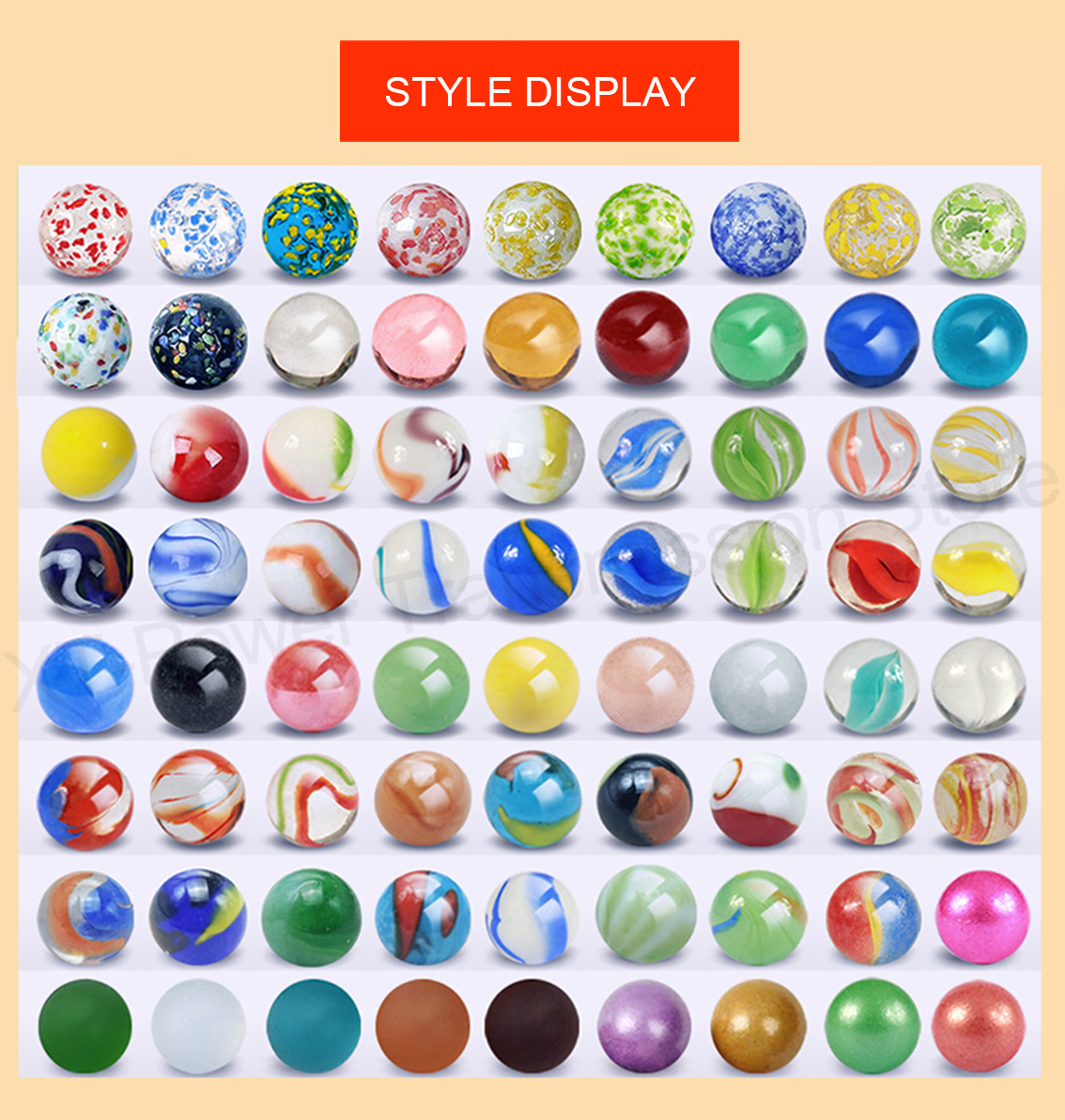 5-90PCS 16mm Colorful Glass Ma - Aquarium Fish Ball recension och pris