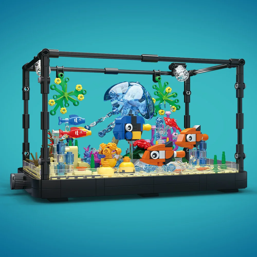Fish Tank Building Block Set w - Aquarium Fish Breeding recension och pris