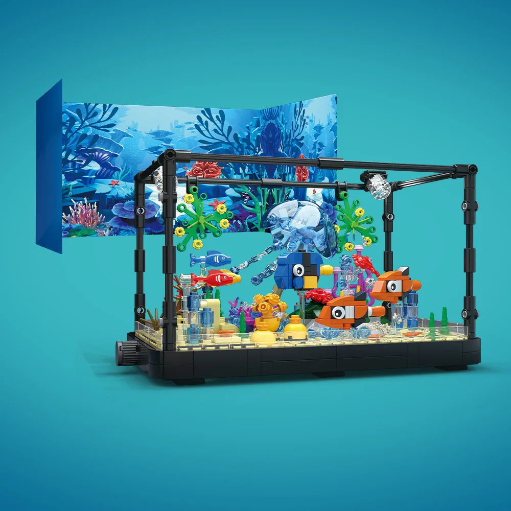 Fish Tank Building Block Set w - Aquarium Fish Breeding recension och pris