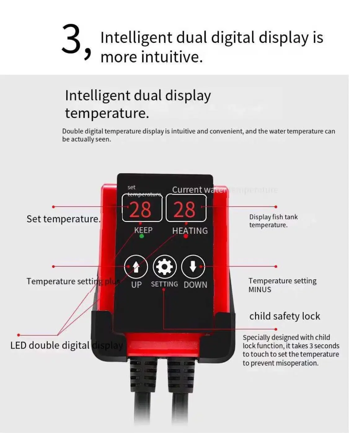 1000W Aquarium Submersible Hea - Aquarium Heater Submersible recension och pris