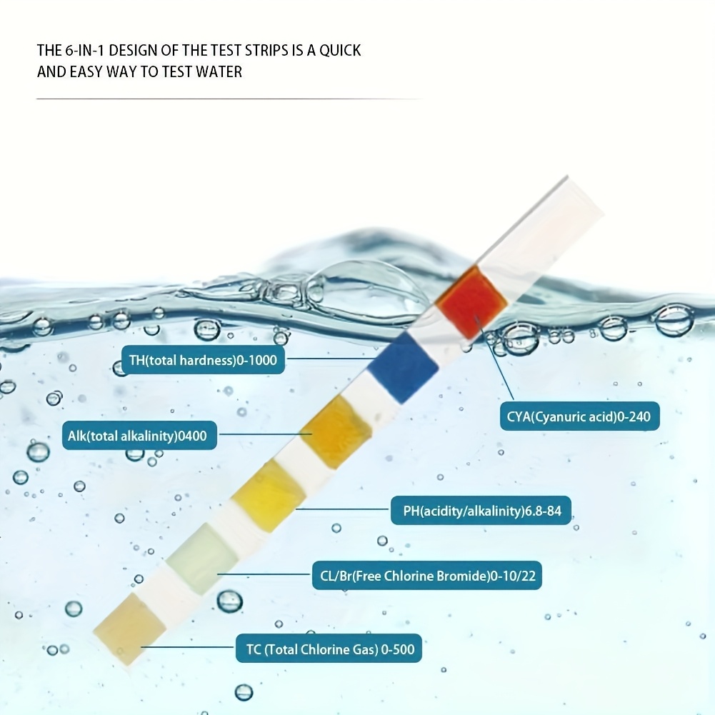 6-in-1 Pool & Spa Water Test S - Aquarium Fish Breeding recension och pris