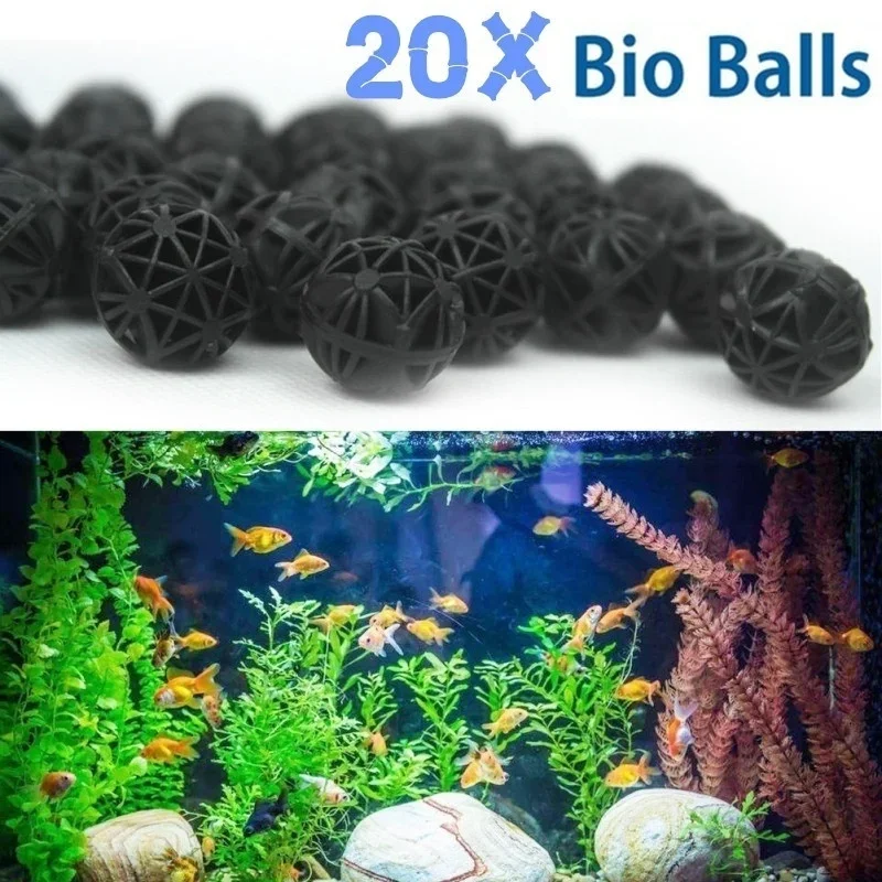 20Pcs 16mm Aquarium Filter Bio - Aquarium Fish Ball recension och pris
