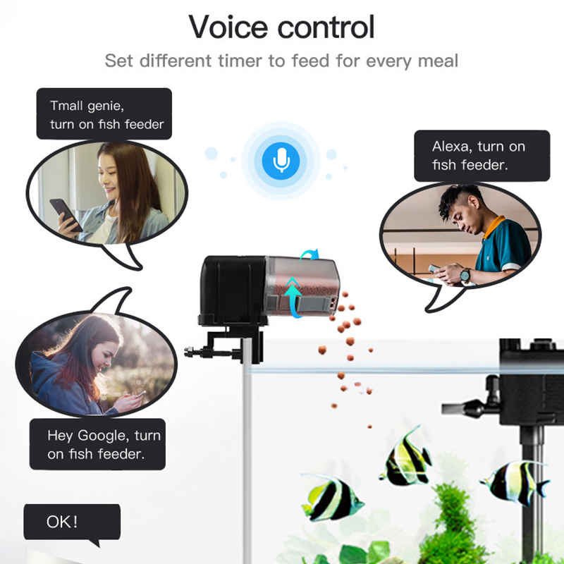 Smart WiFi Fish Feeder Remote  - Aquarium Fish Holiday Food recension och pris