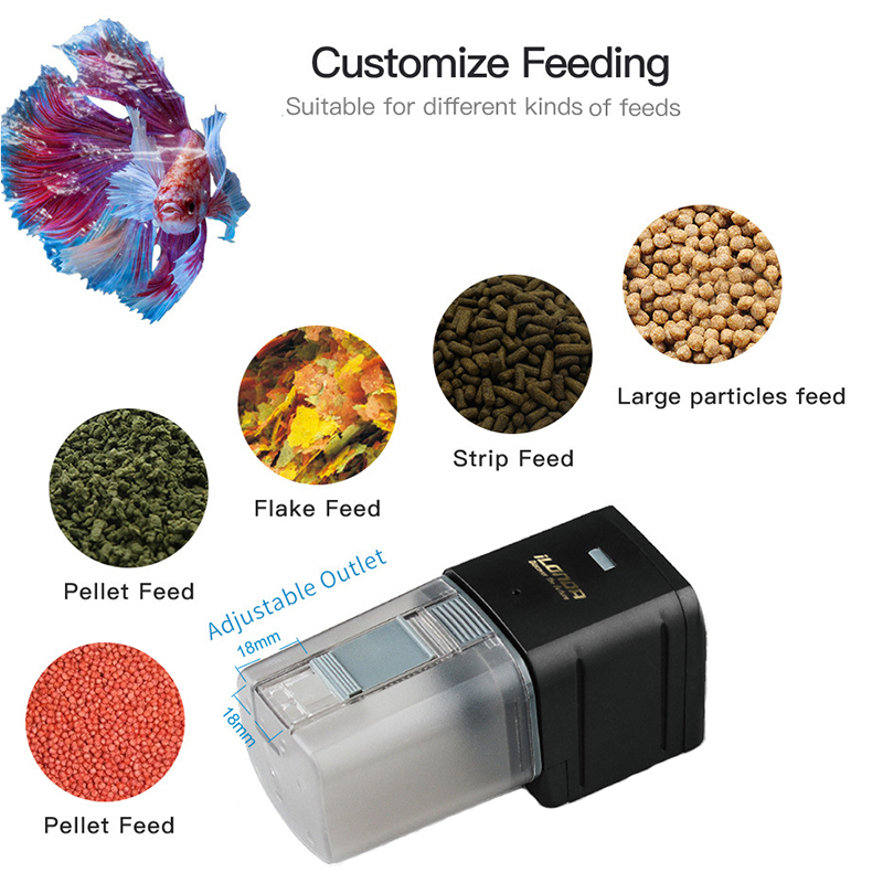 Smart WiFi Fish Feeder Remote  - Aquarium Fish Holiday Food recension och pris